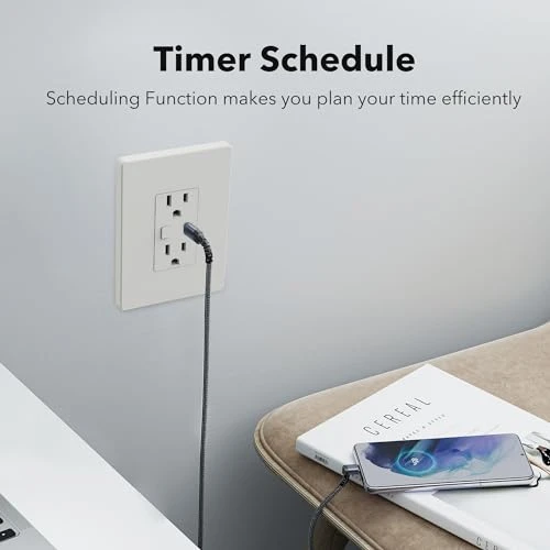 Smart Electrical Outlet with 2 Controlled Plugs and Type-C Charging — Smart Plug, BN-LINK