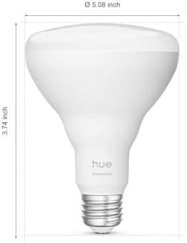 Smart LED BR30 Bulb 2-Pack, White and Color Ambiance — Smart Light Bulb, Philips