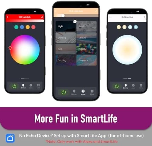 Smart Light Bulbs RGBCW Color Changing — Smart Light Bulb, LUXFACT