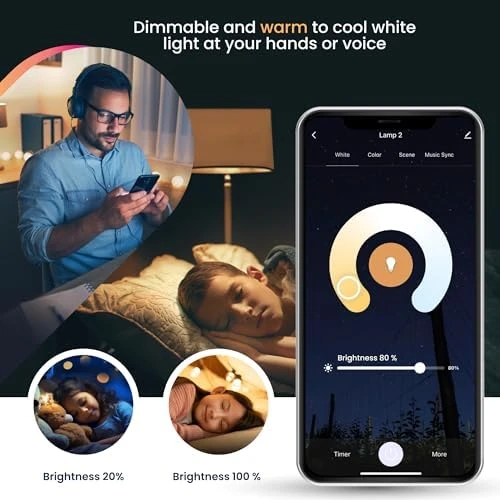 Smart Light LED Bulb Kit x2 — Smart Light Bulb, VTA+