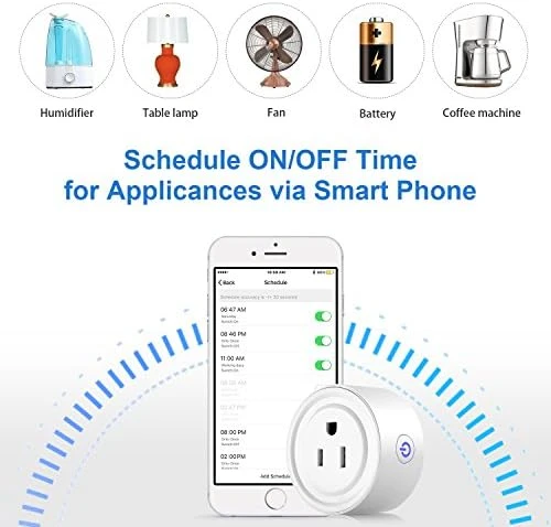 Smart Plug 2 Pack Wi-Fi Enabled Mini Smart Socket — Smart Plug, Apromio