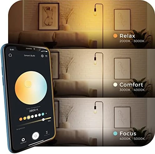 Smart Wi-Fi Tunable White Vintage Edison LED Bulb — Smart Light Bulb, Globe Electric