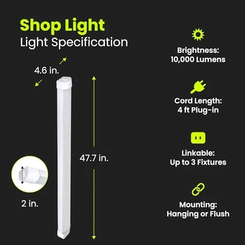 Smart WiFi LED Shop Light — LED Strip Lights, Feit Electric
