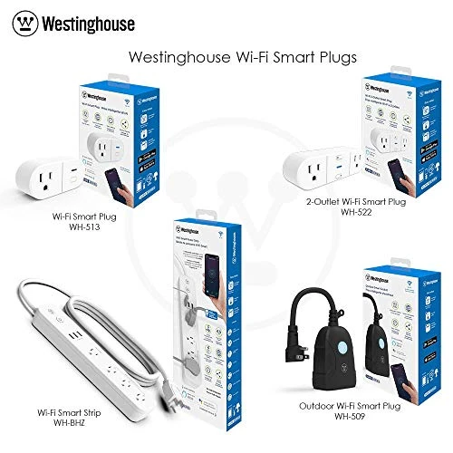 Wi-Fi Single Plug Smart Outlet — Smart Plug, Westinghouse