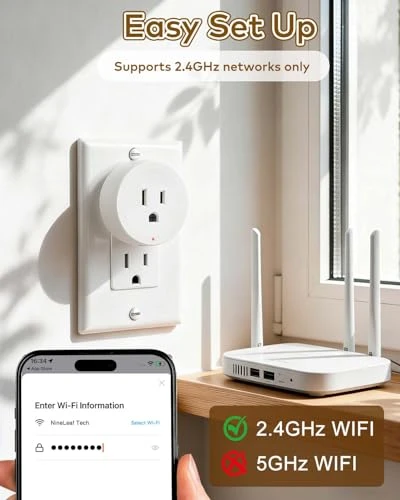WiFi Smart Plug with Remote — Smart Plug, NineLeaf