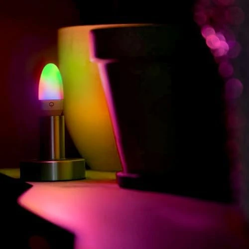 Color Smart Candle LED Bulb with Flame Effect — Smart Light Bulb, LIFX