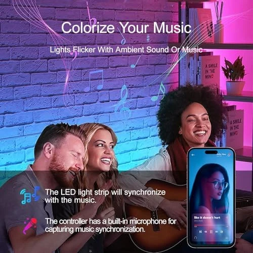 Led Lights for Bedroom 200 FT (2 Rolls 100 FT) — LED Strip Lights, HBOWMDJIA
