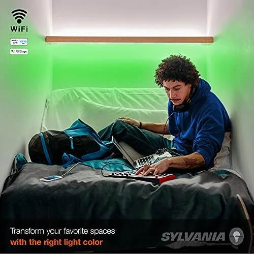 Smart LED WiFi Full Color Light Strip, 6.5 ft, Dimmable — LED Strip Lights, Sylvania