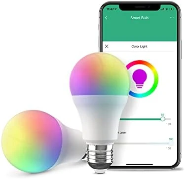 Smart Wi-Fi Bulb, RGB Multicolor Changing Dimmable LED Light — Smart Light Bulb, Broadlink