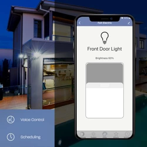 Smart WiFi Dual Head LED Flood Light — Smart Light Bulb, Feit Electric