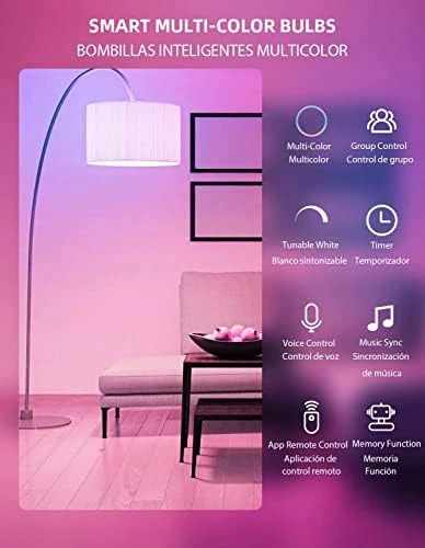 Smart WiFi LED Light Bulbs — Smart Light Bulb, Mochiba