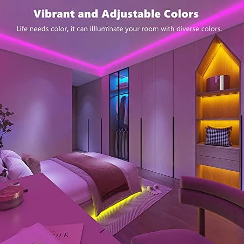 100ft LED Lights for Bedroom (2 Rolls of 50ft) — LED Strip Lights, ZOZOO