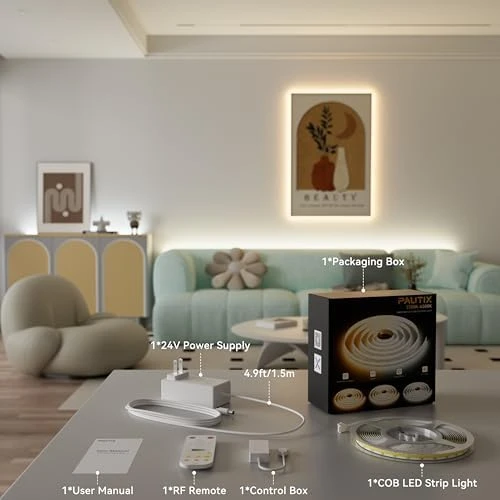 CCT COB LED Strip Light Tunable White — LED Strip Lights, PAUTIX