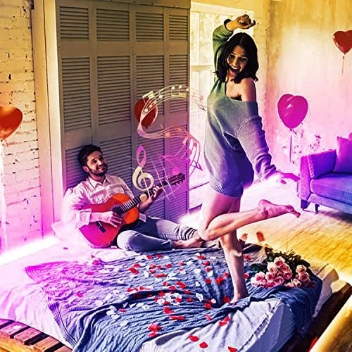 LED Lights for Bedroom 200ft, Music Sync Color Changing, Smart App Control with Remote — LED Strip Lights, phopollo
