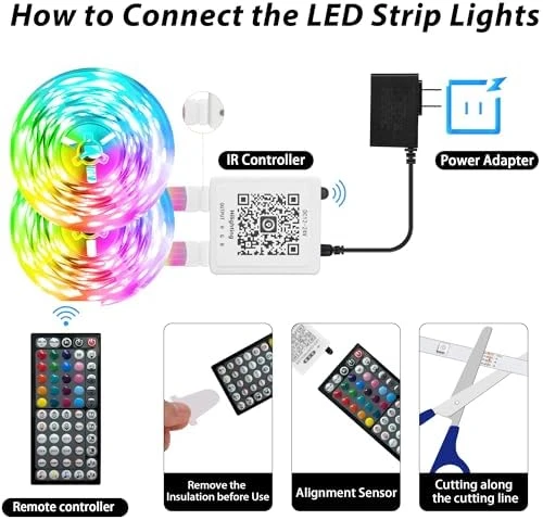 LED Strip Lights 200 ft (2 Rolls of 100 ft) — LED Strip Lights, Ledagic