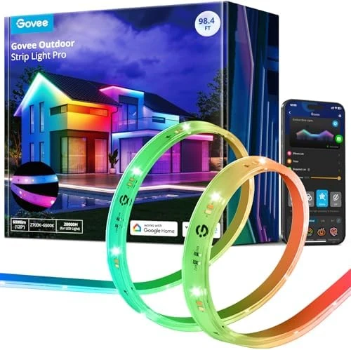 Outdoor LED Strip Lights RGBIC with Warm and Cold White — LED Strip Lights, Govee