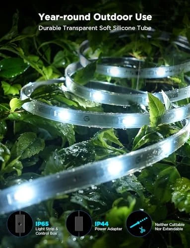 Outdoor LED Strip Lights RGBIC with Warm and Cold White — LED Strip Lights, Govee
