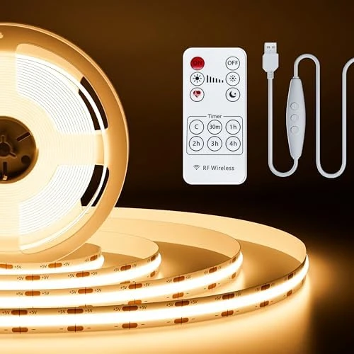 RGB Smart IC COB LED Strip Light USB 5V 6.56ft/2m — LED Strip Lights, PAUTIX