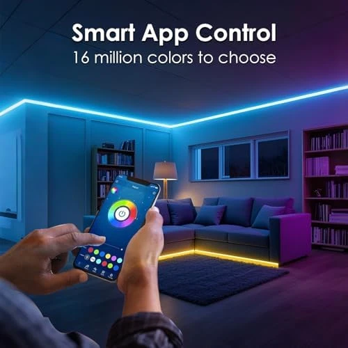 USB-Powered RGB LED Strip Lights, Music Sync & Sound-Reactive Color Changing Lights — LED Strip Lights, hyrion