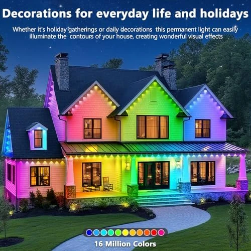 300FT Permanent Outdoor Lights — LED Strip Lights, LETIANPAI