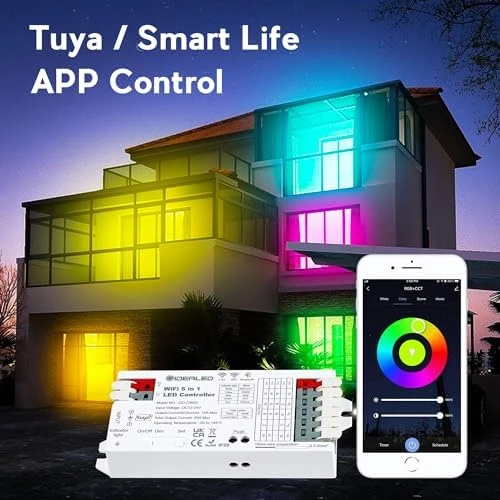 5 in 1 WiFi LED Controller for Strip Lights — LED Strip Lights, GIDERWEL