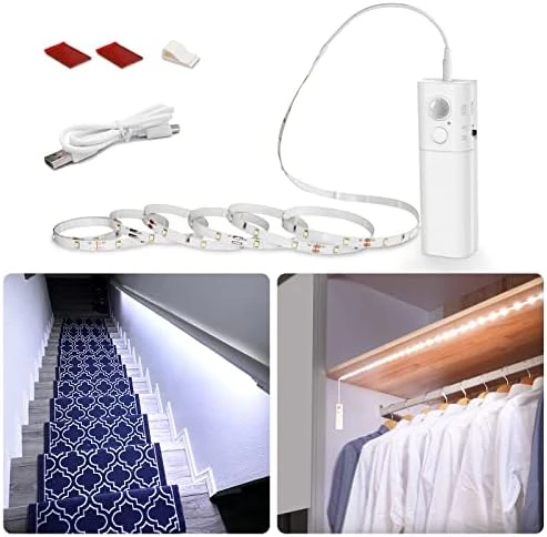 Dual Motion Sensor Stair Lights Strip — LED Strip Lights, WOBANE