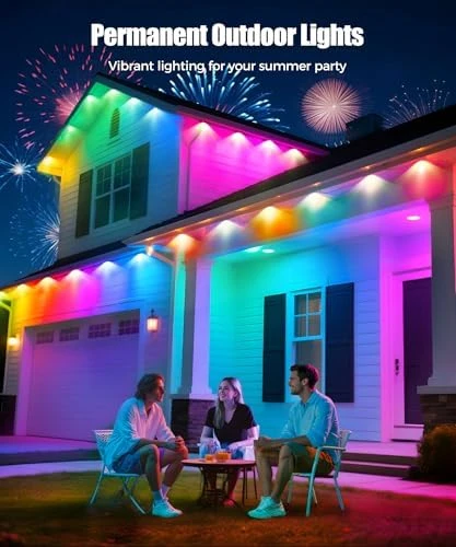 Permanent Outdoor Lights for House — LED Strip Lights, POOFZY