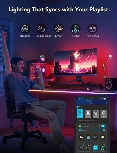 RGBIC Gaming Lights, 10ft Neon Rope Lights — LED Strip Lights, Govee