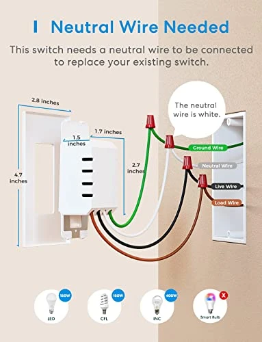 Smart Dimmer Switch — Smart Switch, meross