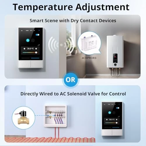 Smart Switch, 2-Switch Panel Home Control with Touchscreen and Temperature Function — Smart Switch, Sonoff