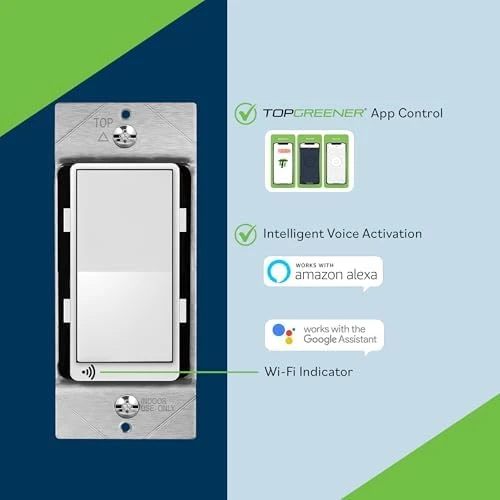 Smart Wi-Fi Light Switch — Smart Switch, TOPGREENER