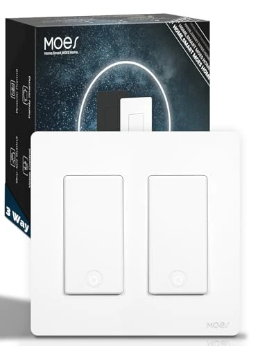 Zigbee 3 Way Double Light Switch — Smart Switch, MOES