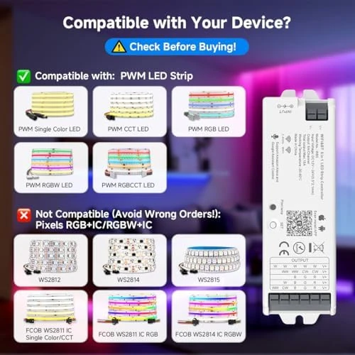 5-in-1 PWM LED Controller — LED Strip Lights, BTF-LIGHTING