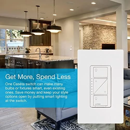Original Smart Dimmer Switch With Wallplate — Smart Switch, Lutron