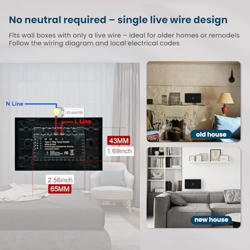Touch Light Switch — Smart Switch, LOUYSGEN