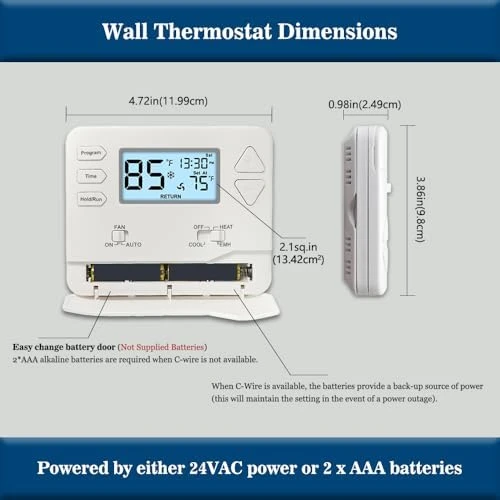 Programmable Thermostat for Heat Pump — Smart Thermostat, Riseem