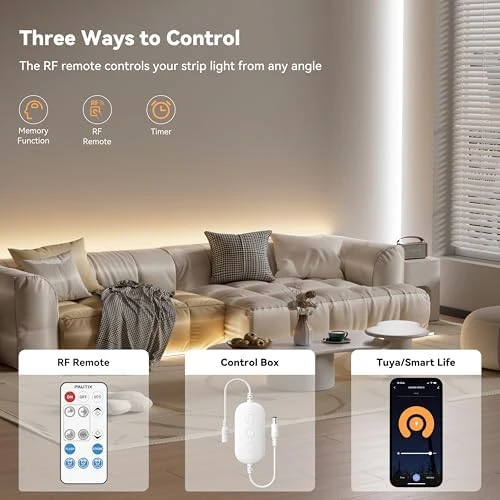 RF WiFi Smart Remote Dimmer for Single Color LED Strip Lights — LED Strip Lights, PAUTIX