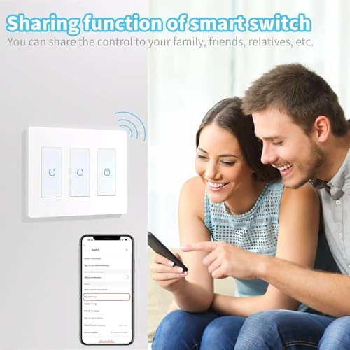 Touch Smart Switch 3 Gang — Smart Switch, Milfra