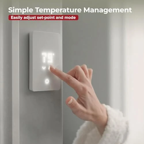 LED Smart Heated Floor Thermostat - WiFi & Touchscreen - 120/240V - Programmable with Voice Control - UWG5-4999 with... — Smart Thermostat, Warming Systems
