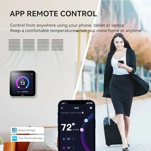 Programmable Smart Wi-Fi Thermostat — Smart Thermostat, vine