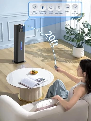 Smart Humidifier with App Control, 2.1Gal Capacity — Humidifier, Hiswelle