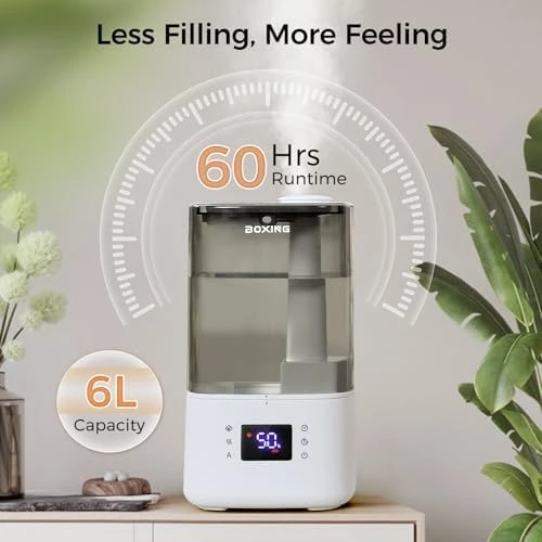 6L Warm and Cool Mist Humidifier with Remote — Humidifier, BOXING