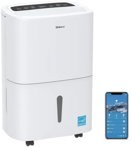 7,000 Sq.Ft Energy Star Dehumidifier with Pump and WIFI — Dehumidifier, Shinco