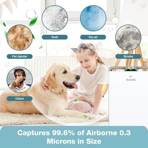 Air Purifier and Humidifier Combo for Large Rooms — Air Purifier, Turonic