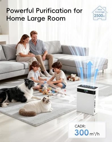 Air Purifier with Pet Hair Capture, H13 HEPA Filter, Smart Auto Mode — Air Purifier, TER