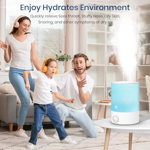 Humidifier for Bedroom — Humidifier, Esemoil