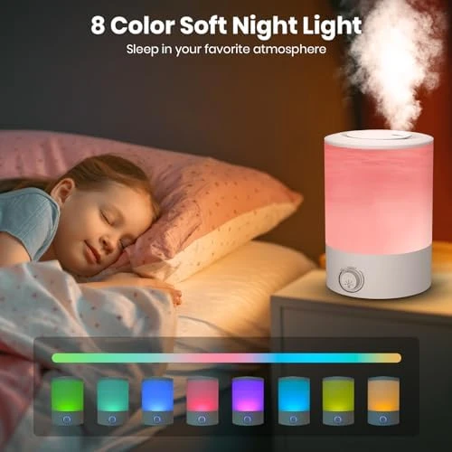 Humidifier for Bedroom — Humidifier, Esemoil