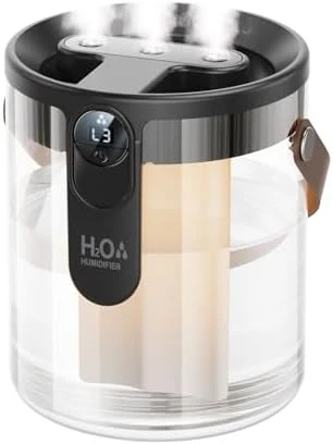 Portable Top Fill Humidifier with Night Light — Humidifier, KIMMOO