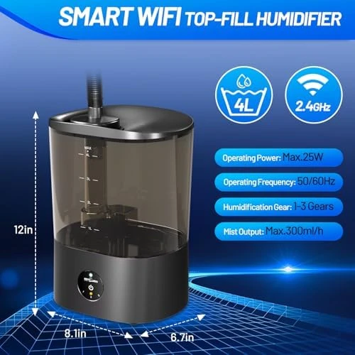 Smart WiFi Reptile Fogger with Timing — Humidifier, REPTI ZOO