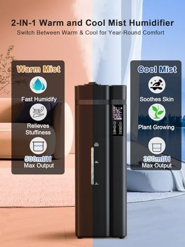 Warm & Cool Mist Humidifier — Humidifier, Zeova